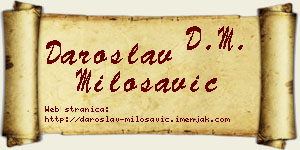Daroslav Milosavić vizit kartica